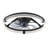 Cissline 20" Modern Black Flush Mount Ceiling Fan Light With Led Light & Remote For Bedroom/living Room