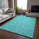 Premium Machine Washable Cerrito AMF514 Teal Rug