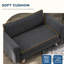 Lit pour chien de taille moyenne, confortable et hygiénique, coussins gris moelleux, patins,