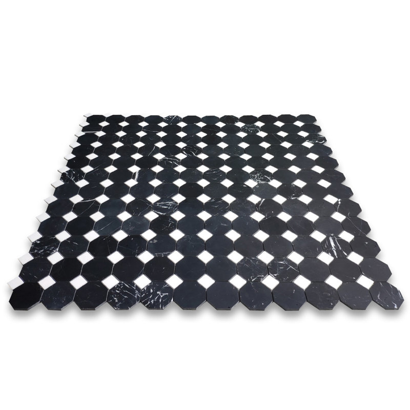 Carrelage mosaïque en marbre et octogone
