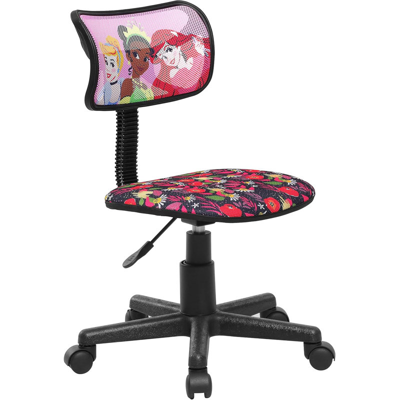 Princess Adjustable Swivel Mesh Rolling Desk Chair