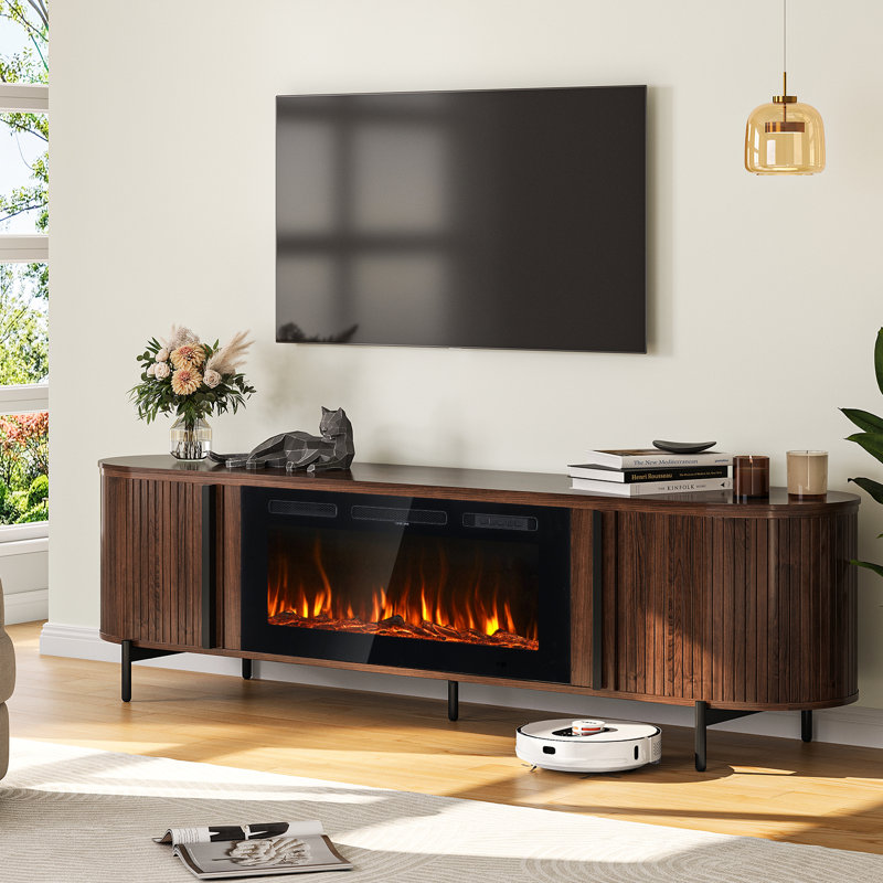 Meuble télé 70 po Luxury, Brun