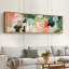 «Mid Century Shape Colorful Abstraction Vibrant», reproduction d'art sur toile-111376732-98041899