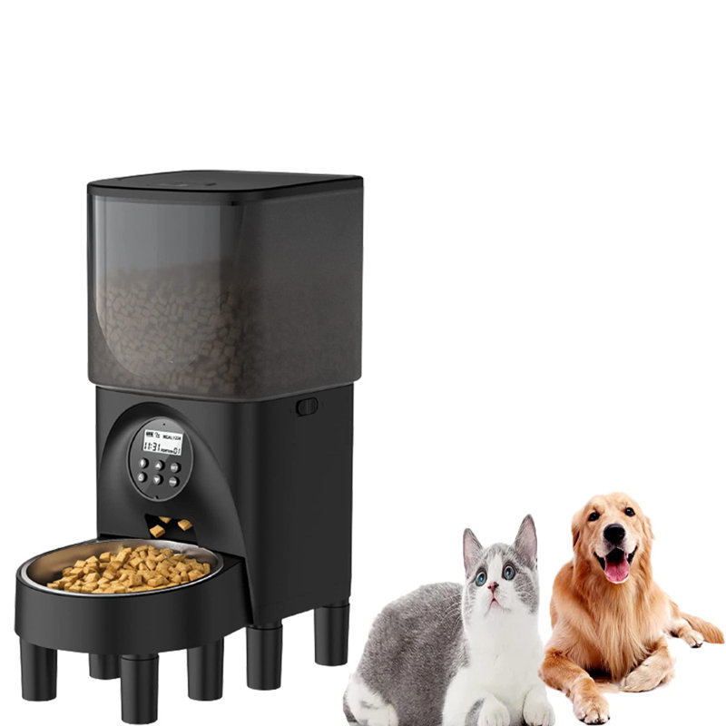 Adjustable Elevated Automatic Feeder, Black