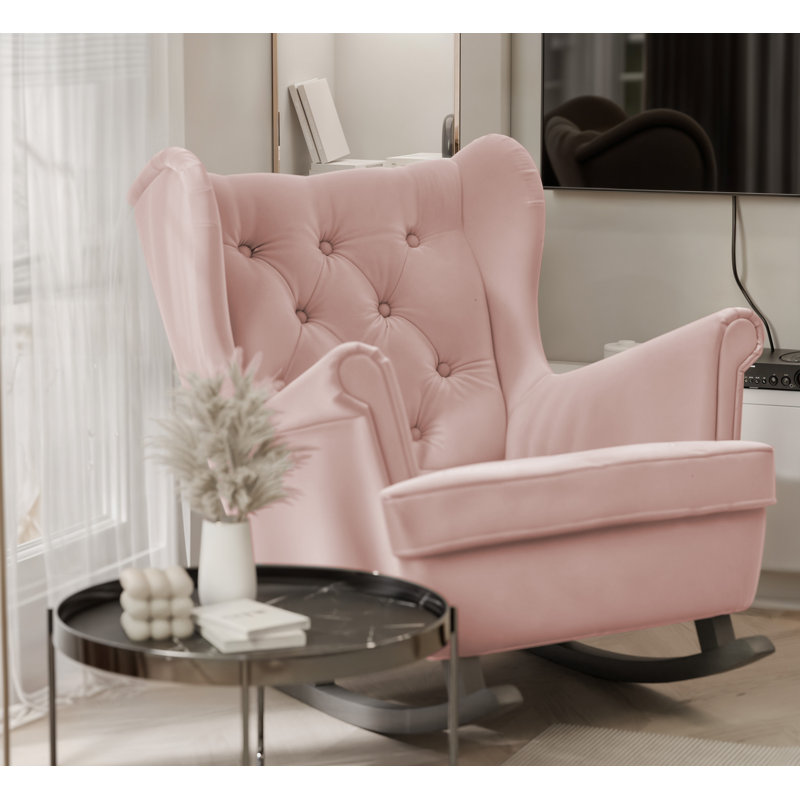 Rocking Chair, Pink, Black