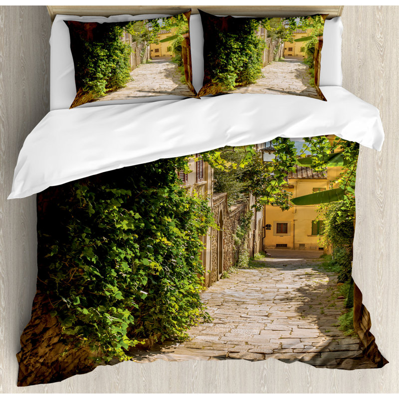 Eclectic Polyester Duvet Cover, King Duvet Cover + 2 Pillow Sham