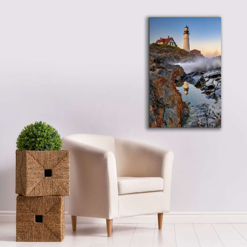 «Tidal Reflection» par Rick Berk, art mural sur toile, H 40 po x l 26 po x P 1,5 po