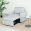 Linen Accent Chairs Bed - Single-669927736