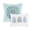 Literie en coton bleu très grand réversible