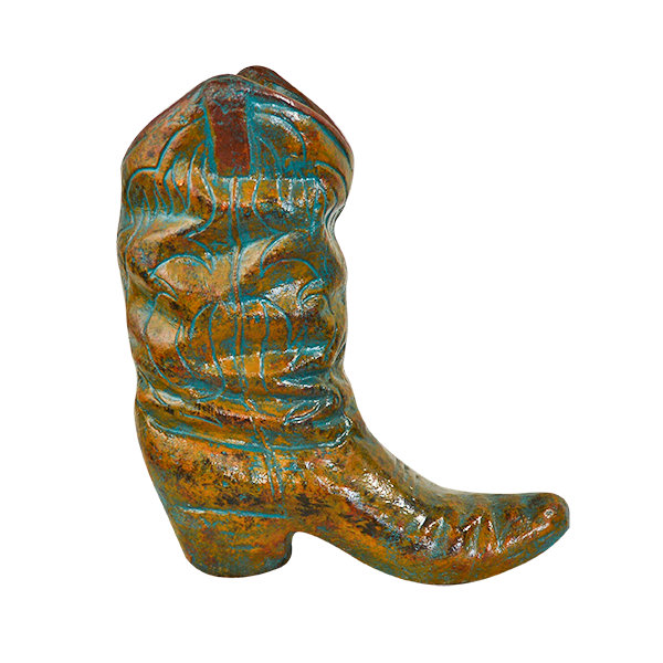 Botte de cowboy surdimensionnée Clay Kicker, Sarcelle