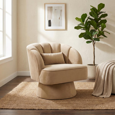 Upholstered Swivel Accent Chair