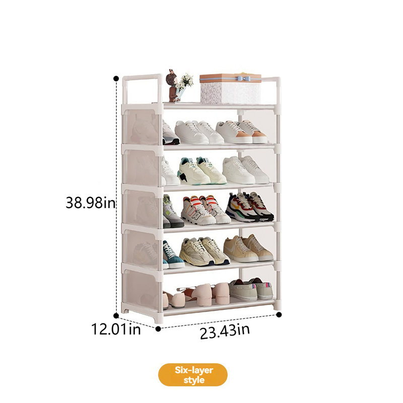 Range-chaussures pliable - aucune installation requise, étagère à chaussures robuste et spacieuse