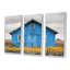 Ensemble de salon art mural grange d'automne bleu gris-769707202-769707206