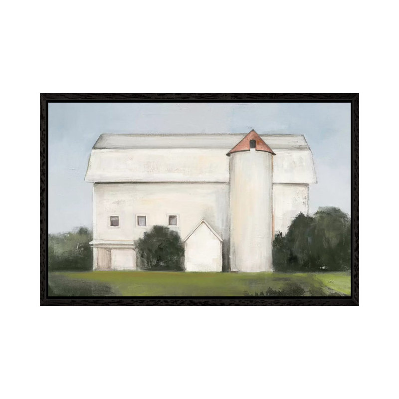 On the Farm Light 1 Piece Painting on Canvas, 101.6cm H x 152.4cm W x 3.81cm D, Black Framed