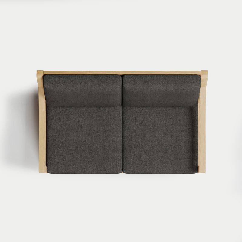Solerno Heated Loveseat, Carbon
