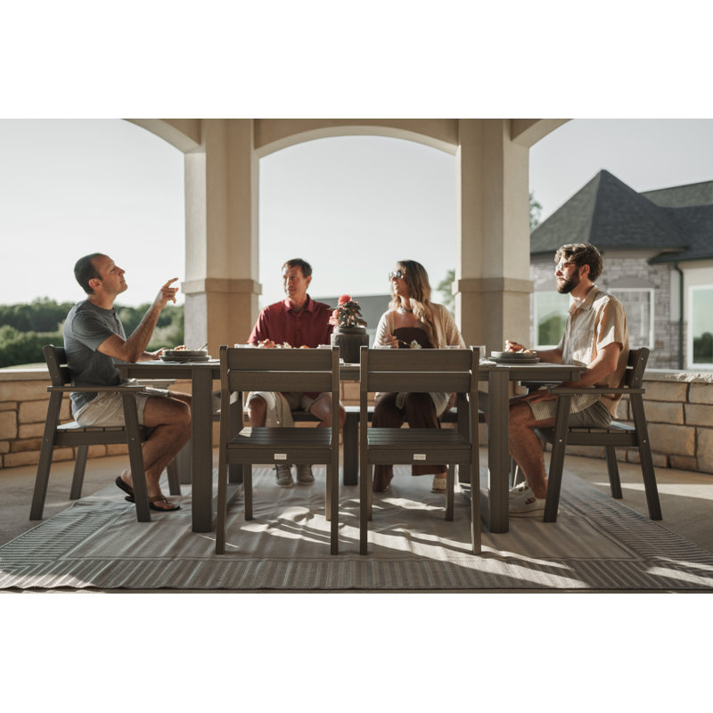 Calla Dining Bench, Smoke Grey