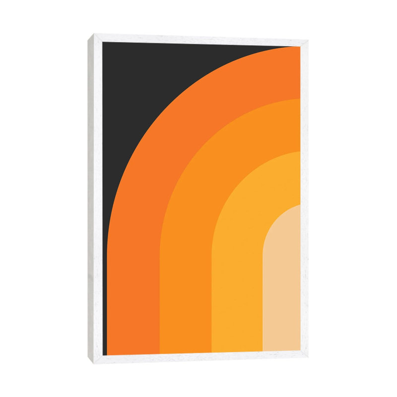 Print on Canvas, Red/Grenadier/Orange, White Framed, 66.04 cm H x 45.72 cm W
