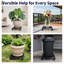 Support à plantes roulant de 56 cm (22 po) avec roulettes – Support robuste pouvant supporter jusqu'à 272 kg (600 lb), roulettes verrouillables pour grands pots, ensemble de 1-1542527647