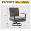 Chaises longues pivotantes avec coussins Shaylor-99388301