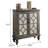 Weathered Grey 2-Door Console Table