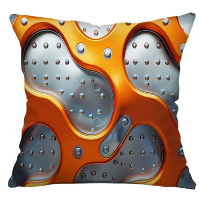 Metallic Waves Throw Pillow, Art  Pillows