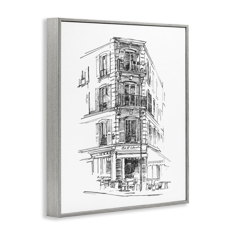 «Parisian Boulevard Study», giclée par Ethan Harper, Estampe numérique Farmhouse, H 20 po x l 16 po