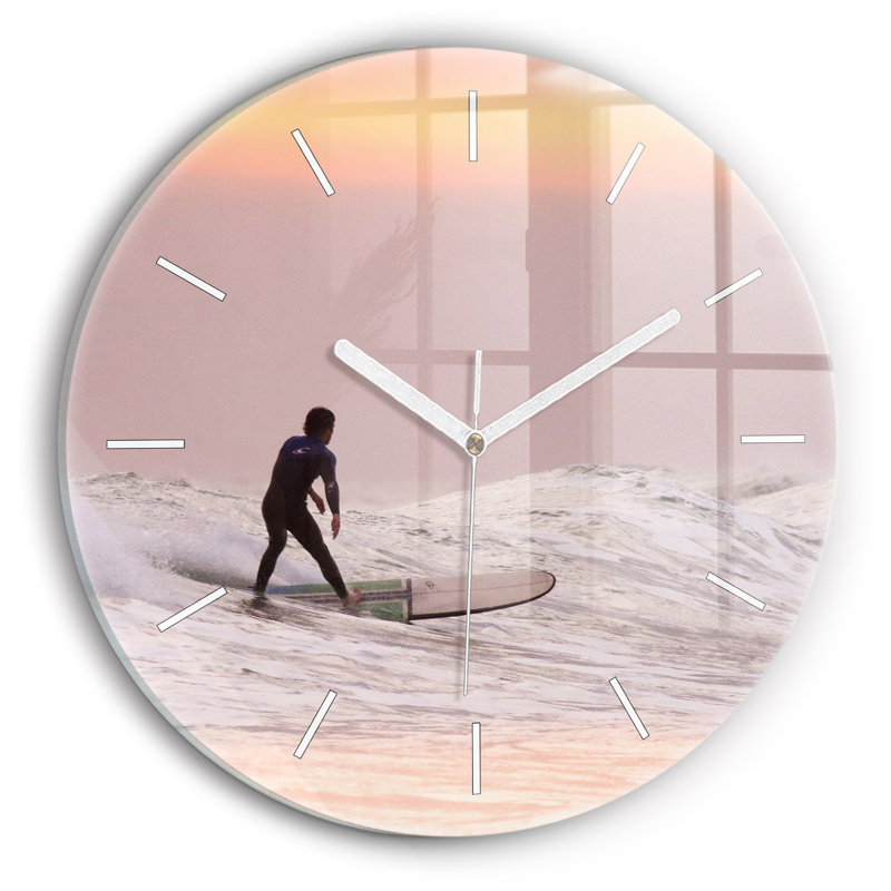 Glass Wall Clock