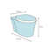 Darling New Wall Mounted Washdown 1.6 GPF Elongated Toilet Bowl (Seat Not Included)
