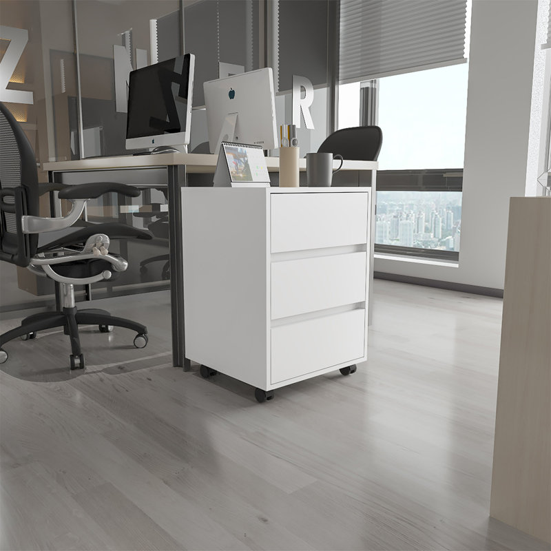 Eagle Creek 3-Drawer Rectangle Filing Cabinet White