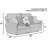 Pontianak Upholstered 83'' Reclining Sofa