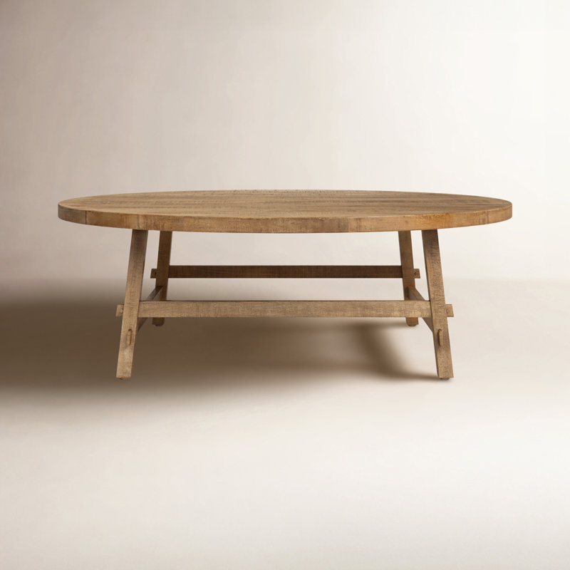 Loleta Solid Wood Single Coffee Table, Medium Brown, 16" H x 48" L x 48" W