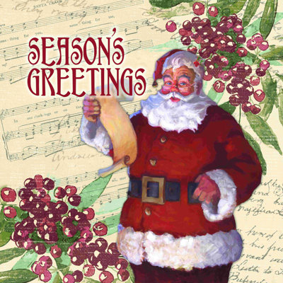 Seasons Greetings Santa
