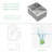 14"L x 18"W Undermount Kitchen Bar Sink 16 Gauge Stainless Steel Single Bowl Bar Sink with Roll-up Rack