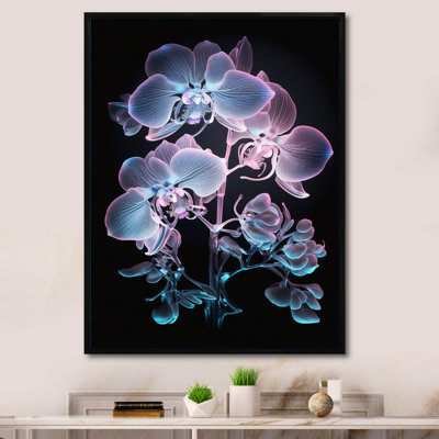 Luminous White Orchid With Purple Glow V " Luminous White Orchid With Purple Glow V "