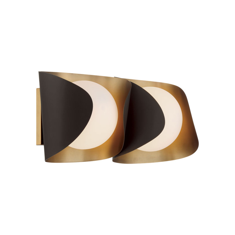 Meuble-lavabo 2 lumières Flare 16,25 po, Bronze