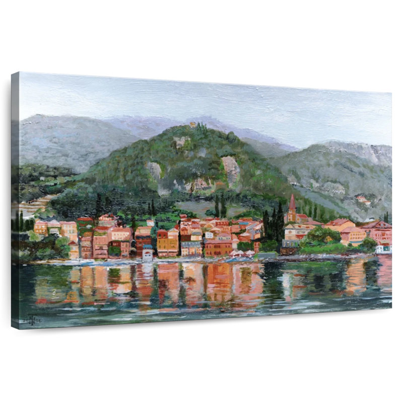 Gillard Varenna, lac de Côme, Italie, H 8 po x l 12 po