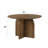 Dark Walnut Round Dining Table