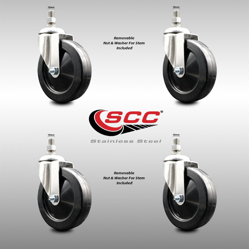 Hard Rubber Swivel Caster