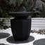 Table à fleurs d'extérieur - H 20,3 po, faux moderne pour table de jardin, utilisation à long terme
