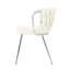 2 chaises de salle à manger modernes en lin blanc - Pieds en métal électroplaqués, ergonomiques et élégants pour la chambre à coucher, assise éponge épaisse, base, réglable, antidérapante, silencieuse, hauteur réglable, silencieuse, silencieuse-1732854289-1732854290