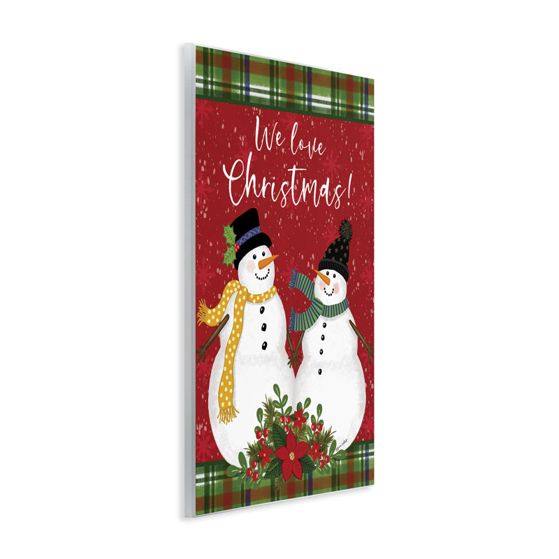 We We Christmas Christmas, art mural sur plaque par Annie Lapoint, H 15 po x l 10 po