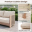 Ensemble de conversation modulaire en aluminium pour 4 personnes avec coussins