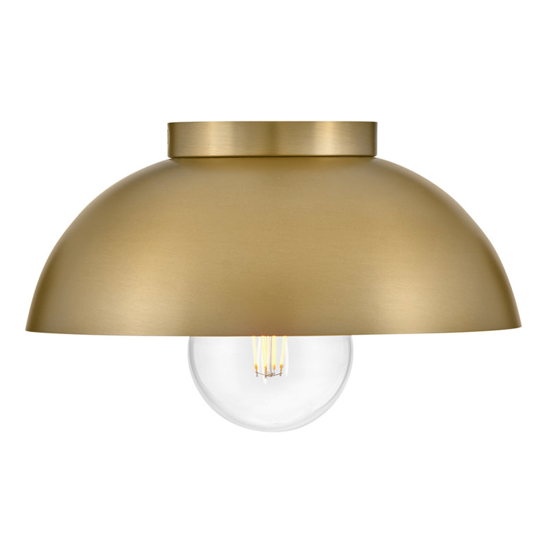 Plafonnier encastré 1 lumière Kebo, Laiton laqué