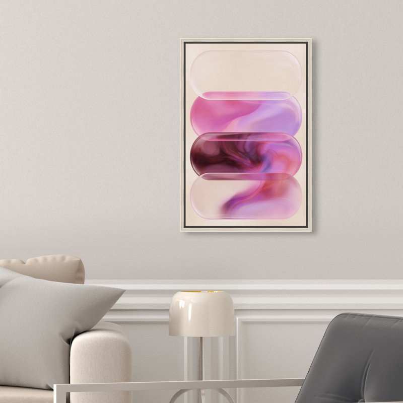 Clear Rose Print by Oliver Gal, 16"H x 11"W, Silver Floater Frame