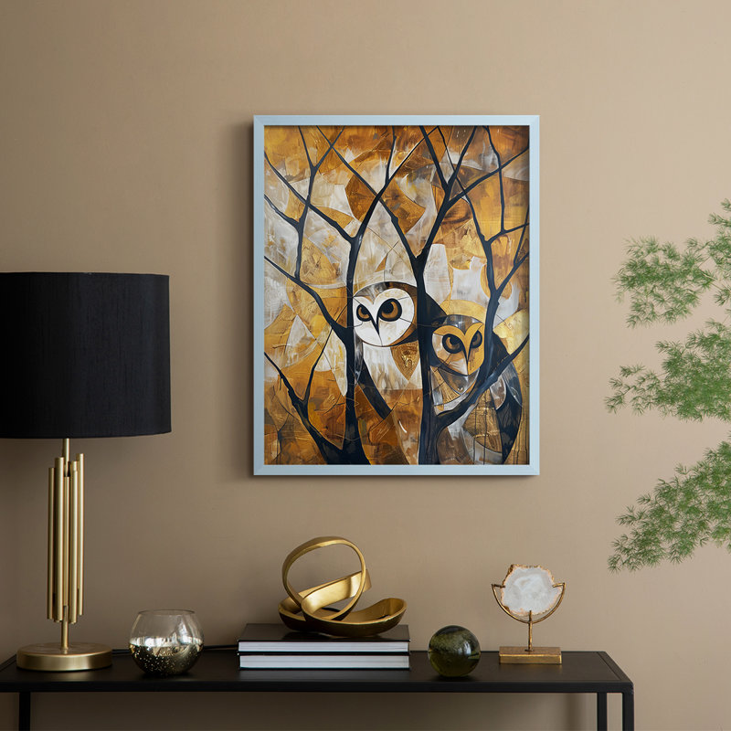 ANIMALS Series Lxxvi - reproduction encadrée de qualité supérieure - prête à être accrochée - aucun clou requis, Bleu