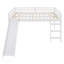 Lit mezzanine avec glissade, conception multifonctionnelle, lit double