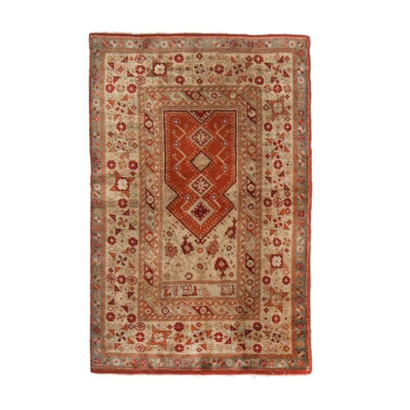 One-of-a-Kind 3'2" X 4'10" Hand Knotted Area Rug