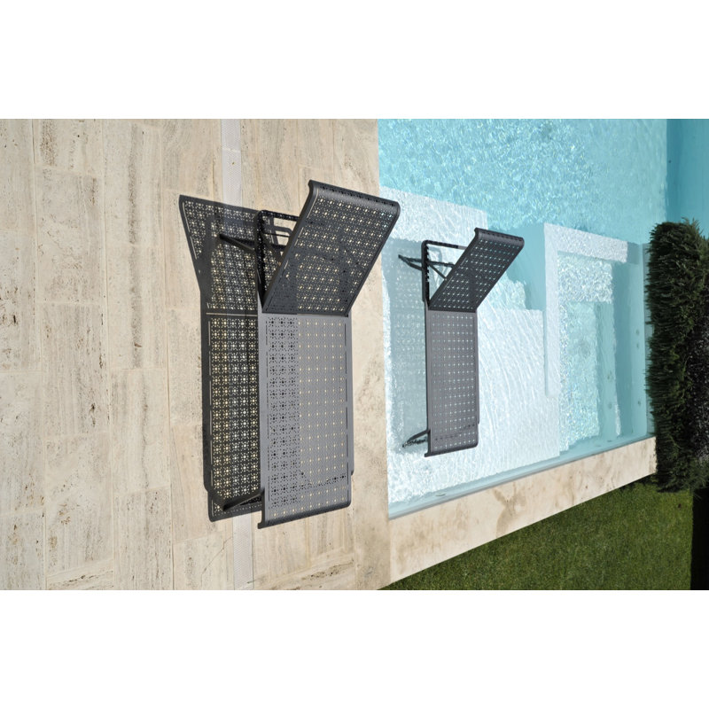 Tline Outdoor Chaise Lounge, Black