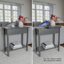Console verrouillable Verrill - Tables de bout de salon 2 pièces avec compartiment de rangement à charnières caché et tablette inférieure-2025992313