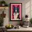 Happy Collie Modern - Wrapped Canvas-1645120390-1645120388